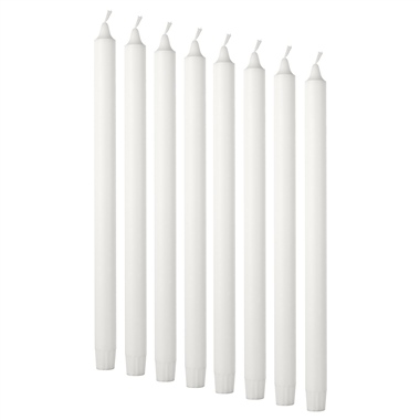 Ikea Jubla Beyaz Şamdan Mum 35 cm 8 Adet 40154401